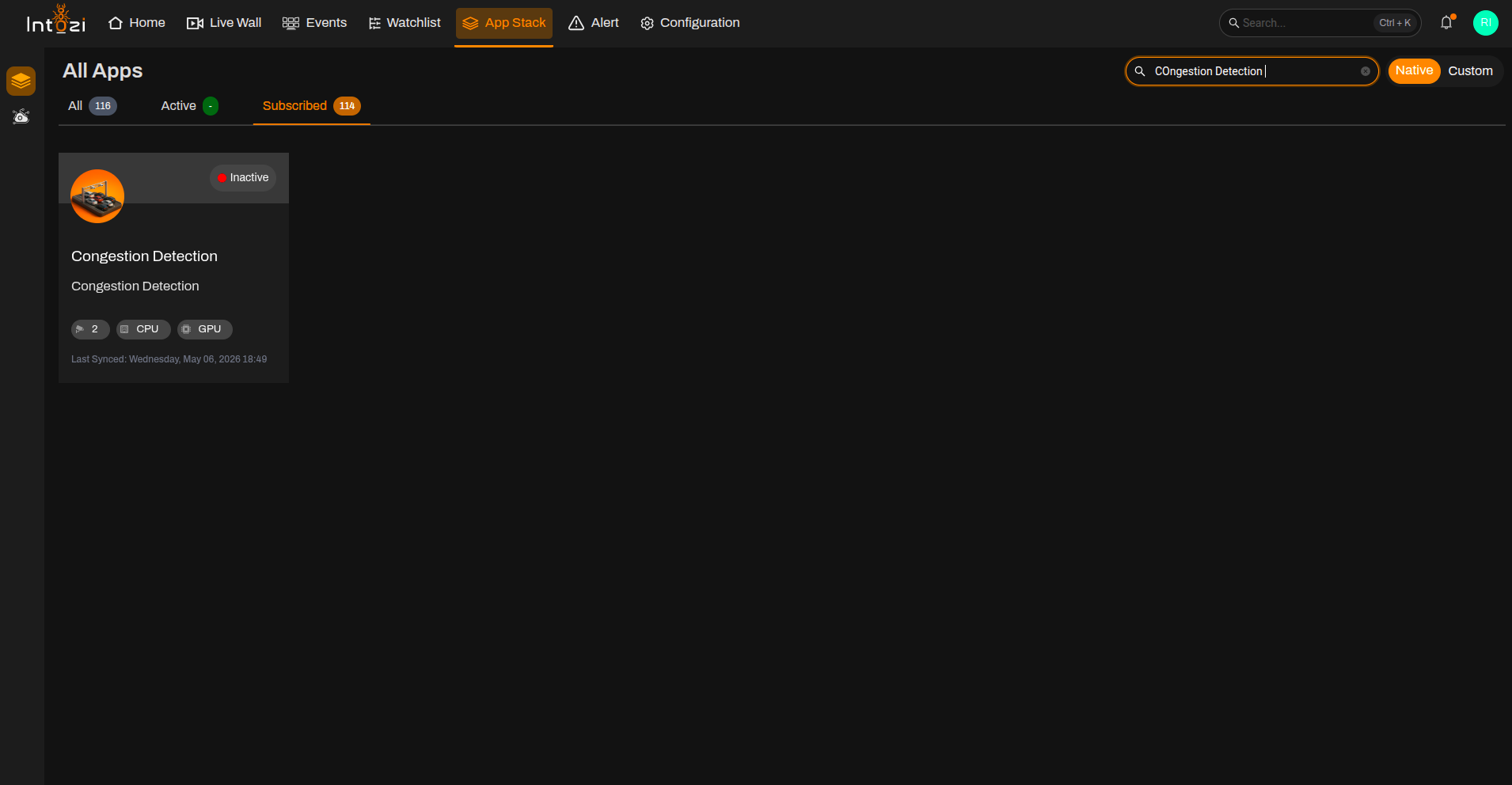 Search Congestion Detection
