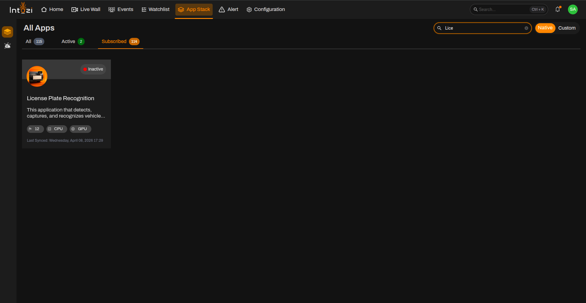 LPR Dashboard