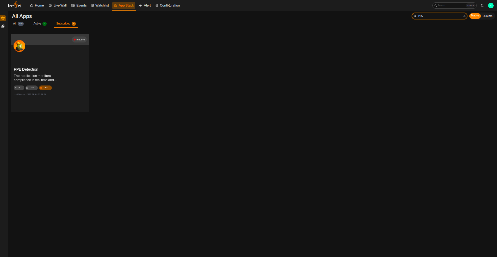PPE Dashboard