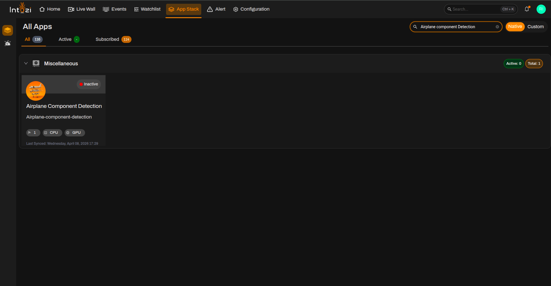Search Airplane Component Detection