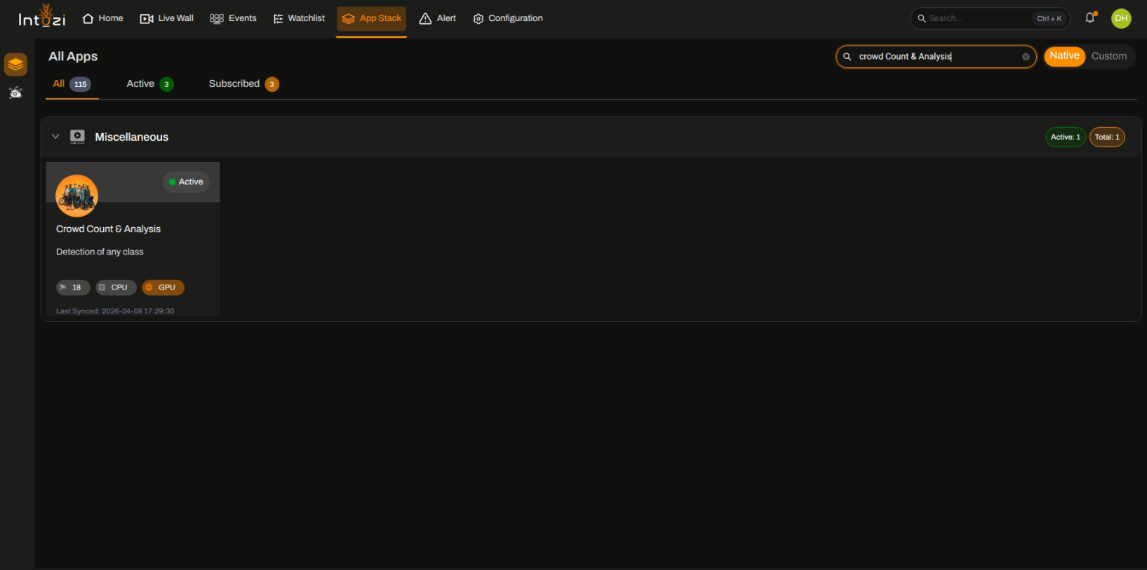 Search Crowd Count & Analysis