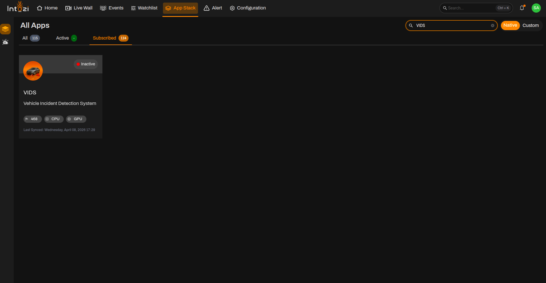 VIDS Dashboard