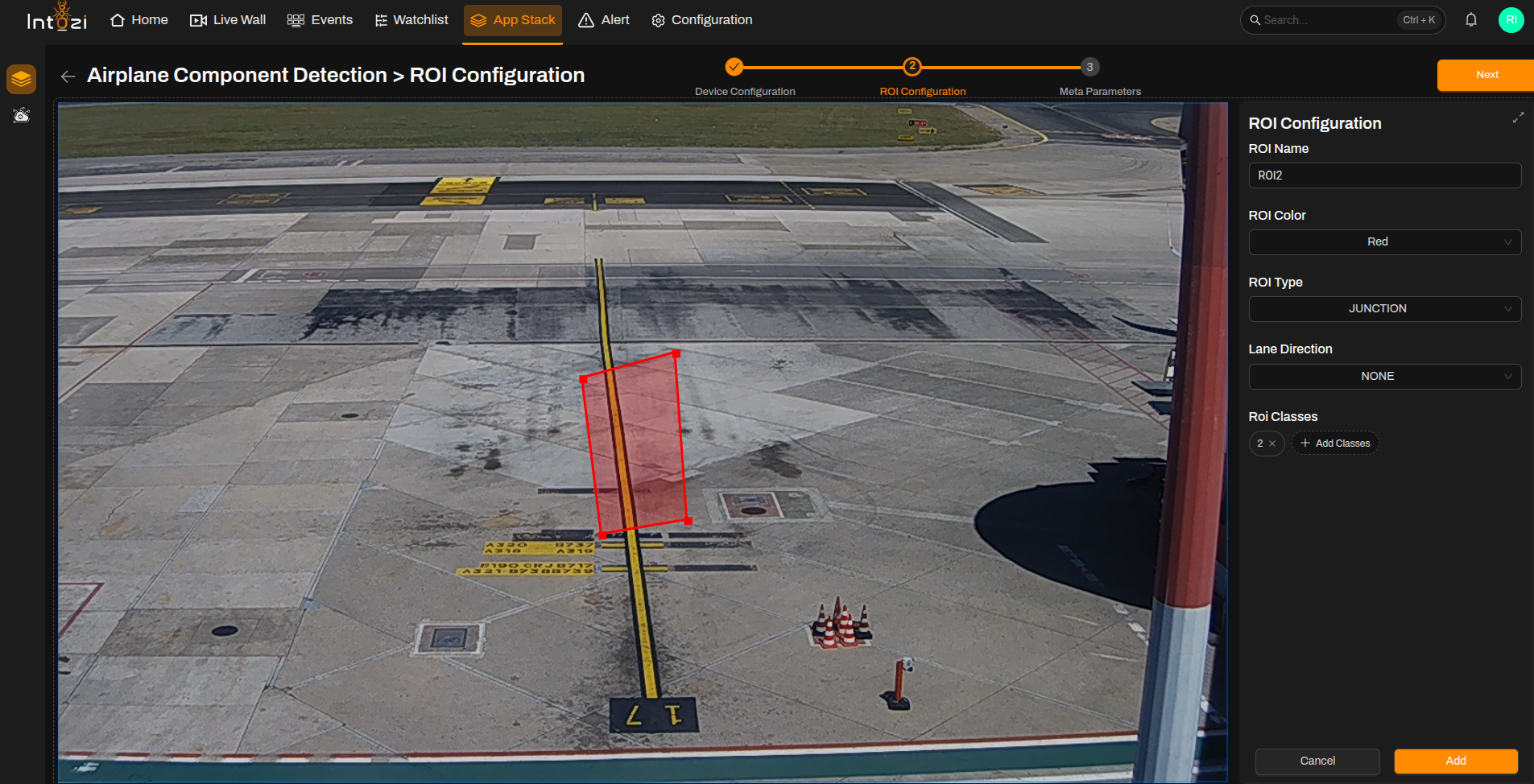 Geofence OUT ROI